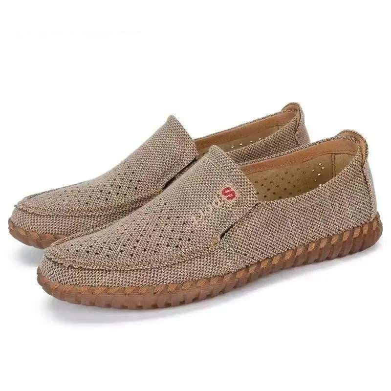 Men's summer breathable linen casual shoes