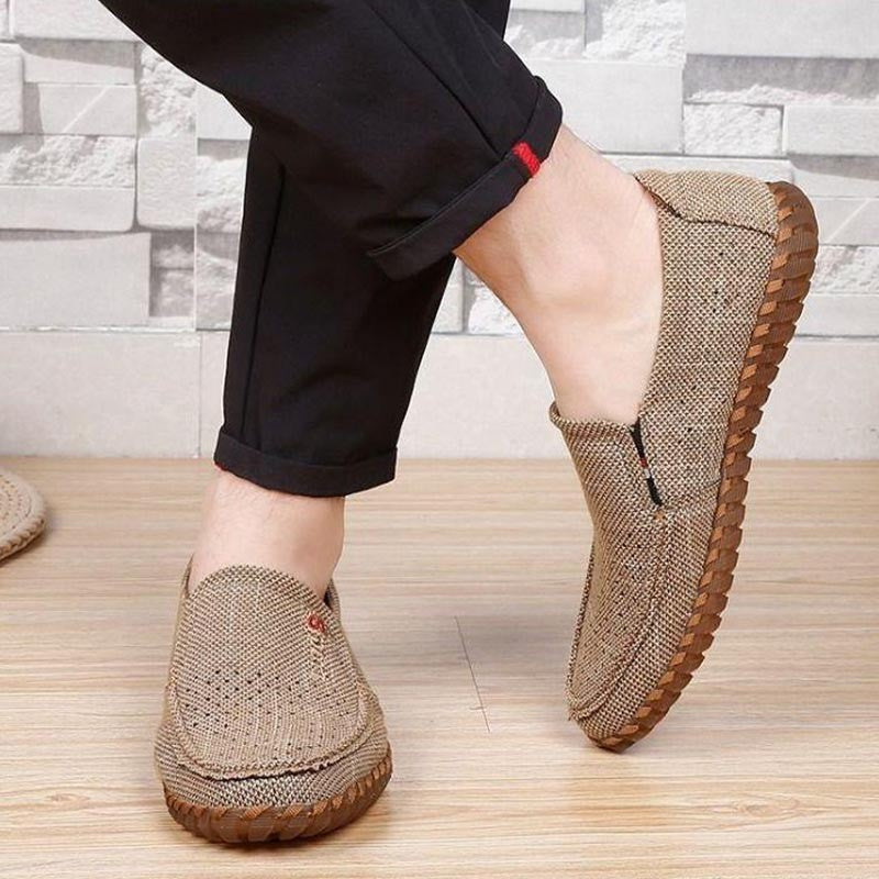 Men's summer breathable linen casual shoes