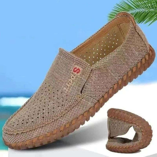 Men's summer breathable linen casual shoes