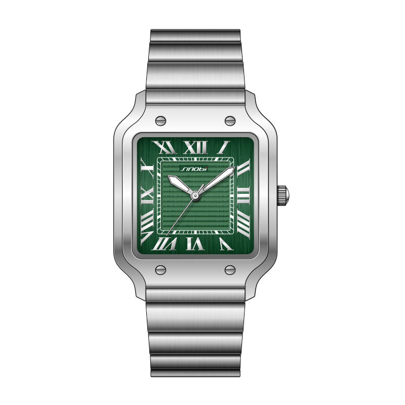 luu422-Men's business luminous waterproof quartz watch