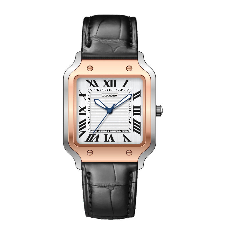 luu422-Men's business luminous waterproof quartz watch