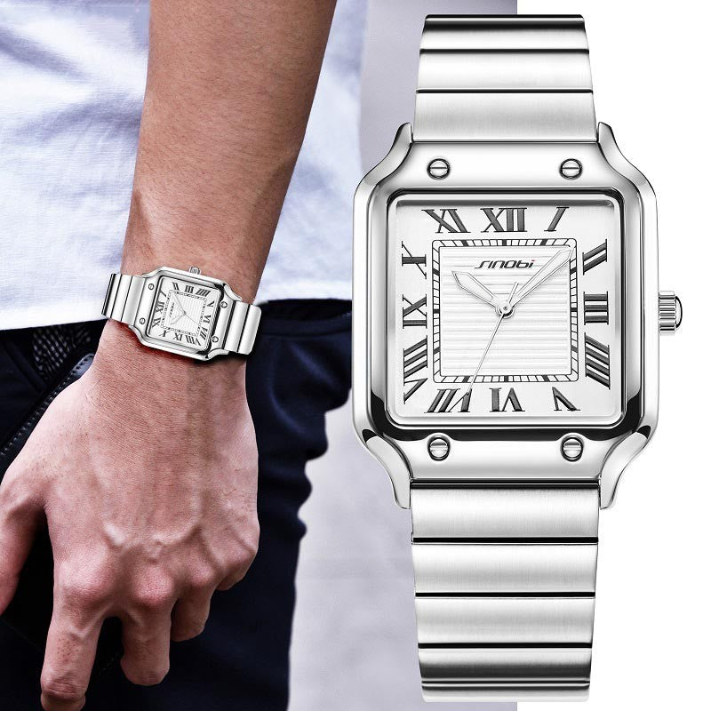 luu422-Men's business luminous waterproof quartz watch