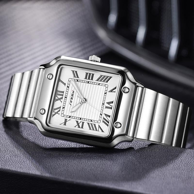 luu422-Men's business luminous waterproof quartz watch