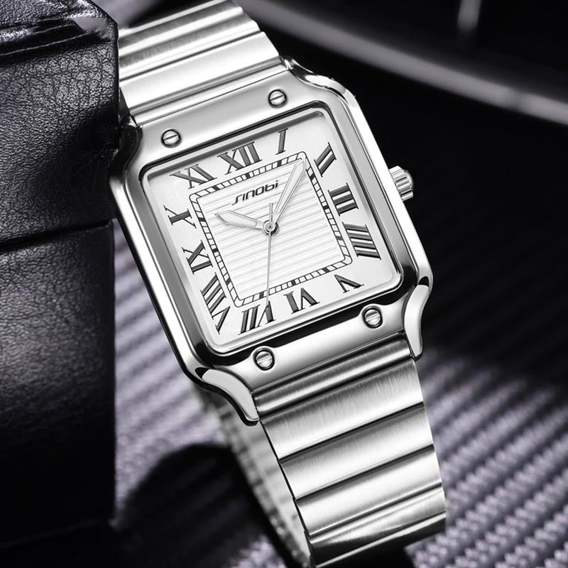 luu422-Men's business luminous waterproof quartz watch