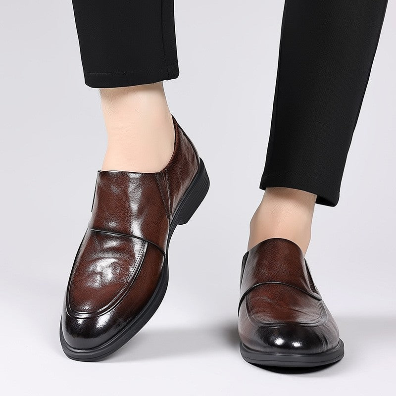 zd381-Men's British style business casual leather shoes