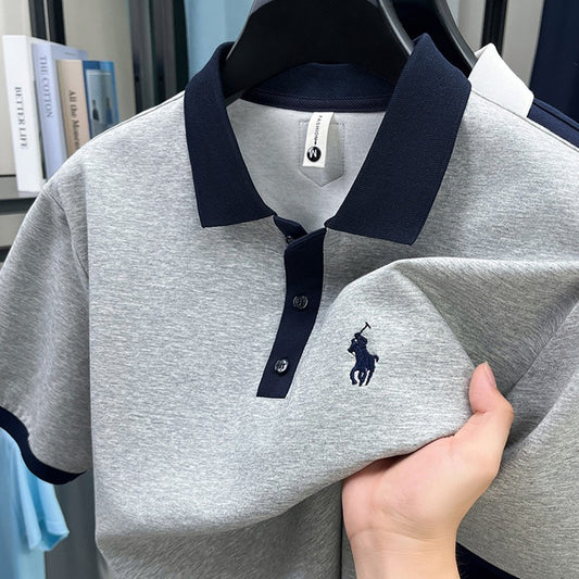 Men's light luxury letter embroidered casual T-shirt(cm512)