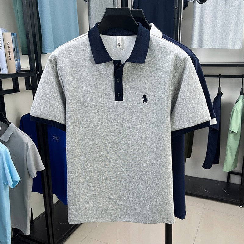 Men's light luxury letter embroidered casual T-shirt(cm512)
