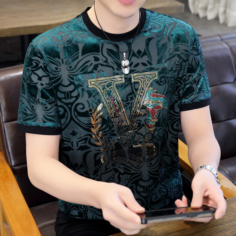 Men's Fashion Casual Short Sleeve Round Neck T-Shirt