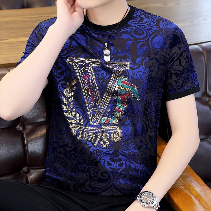 Men's Fashion Casual Short Sleeve Round Neck T-Shirt