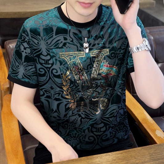 Men's Fashion Casual Short Sleeve Round Neck T-Shirt