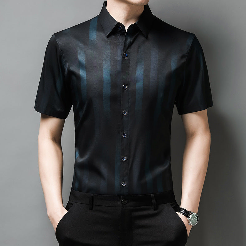 Men's Striped Printed Casual Shirt(cm523)