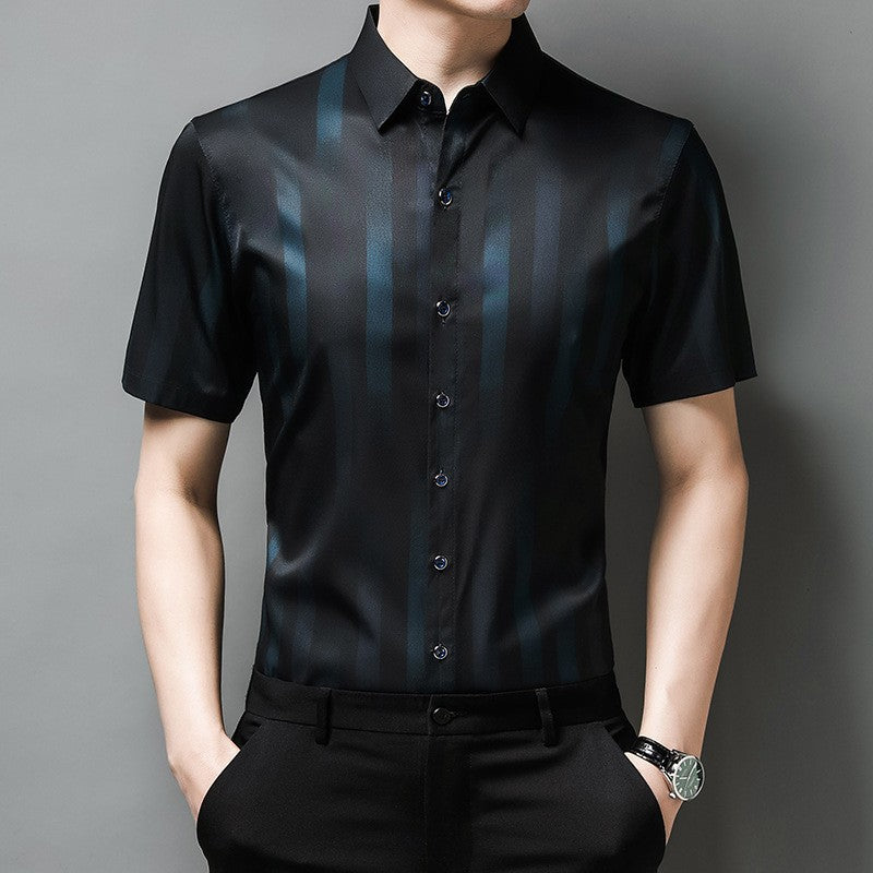 Men's Striped Printed Casual Shirt(cm523)