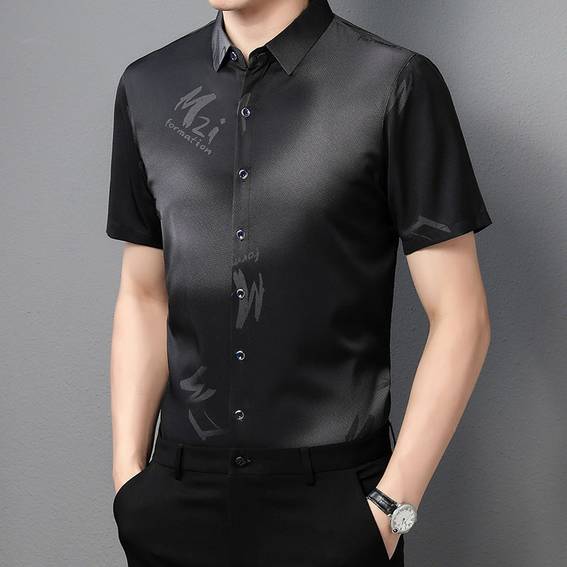 Summer new men's letter casual shirt(cm532)