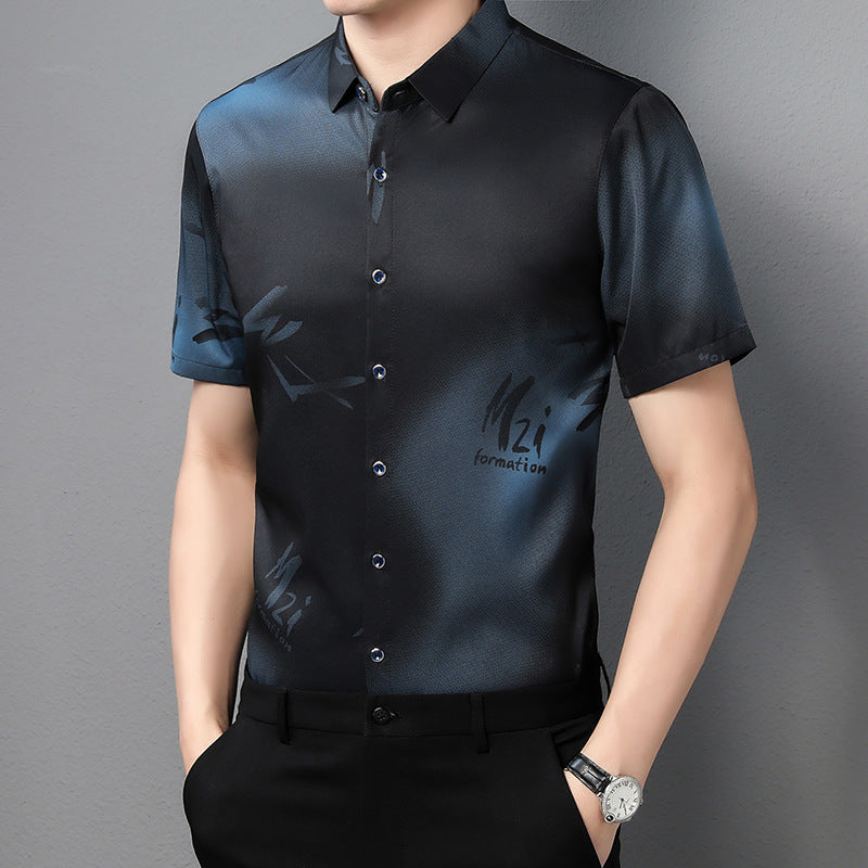 Summer new men's letter casual shirt(cm532)