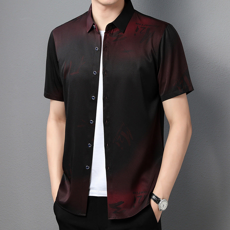 Summer new men's letter casual shirt(cm532)