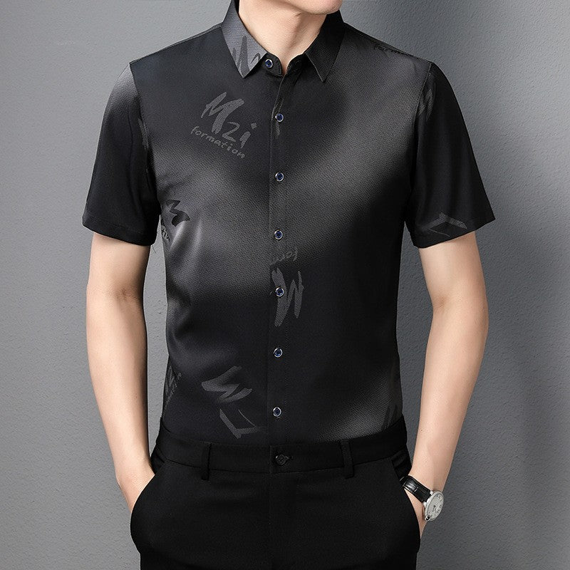 Summer new men's letter casual shirt(cm532)
