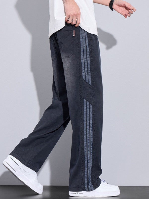 Men's loose straight lyocell casual trousers(you412)