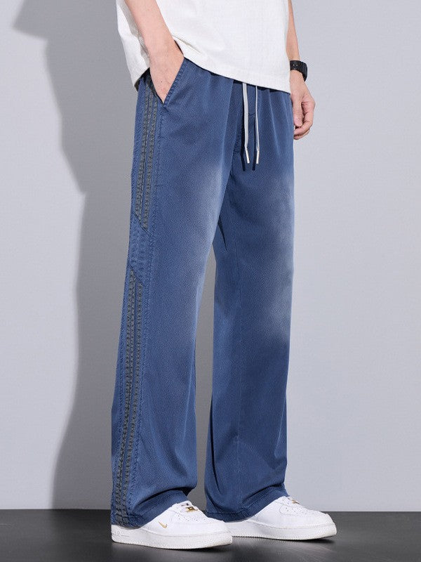 Men's loose straight lyocell casual trousers(you412)