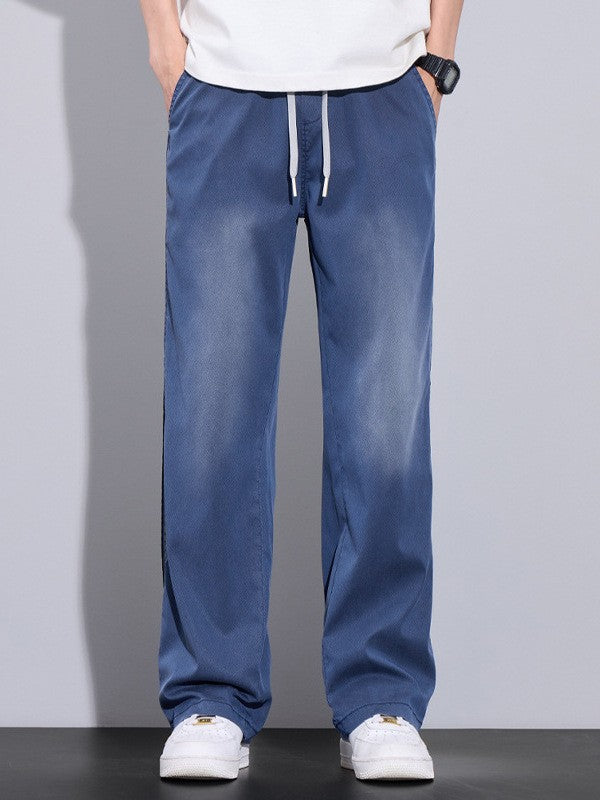 Men's loose straight lyocell casual trousers(you412)