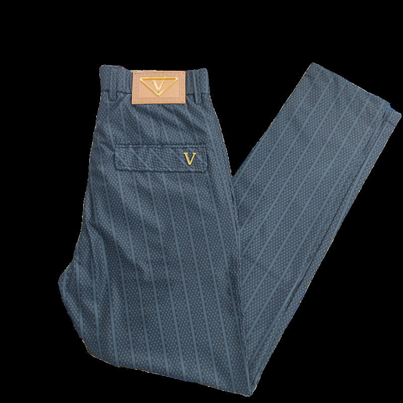 Men's summer high-end slim straight casual pants(you417)