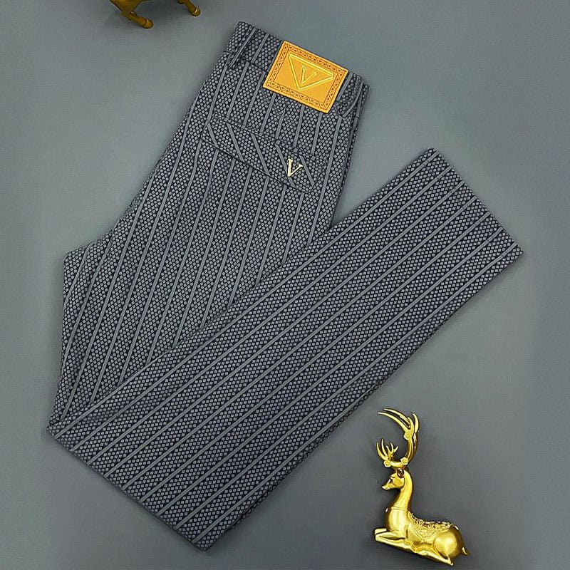Men's summer high-end slim straight casual pants(you417)
