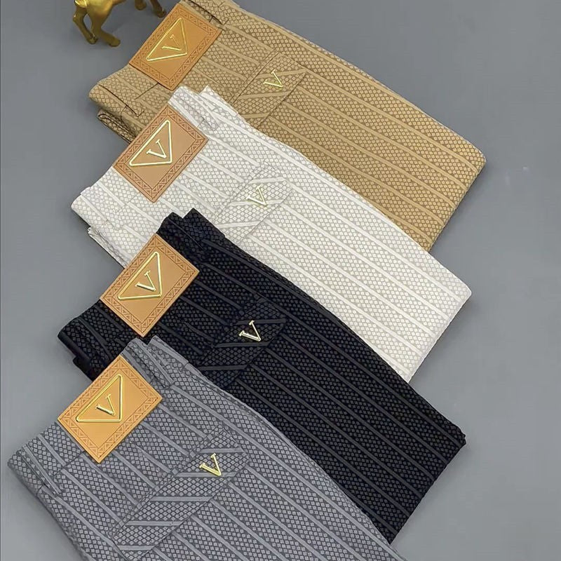 Men's summer high-end slim straight casual pants(you417)
