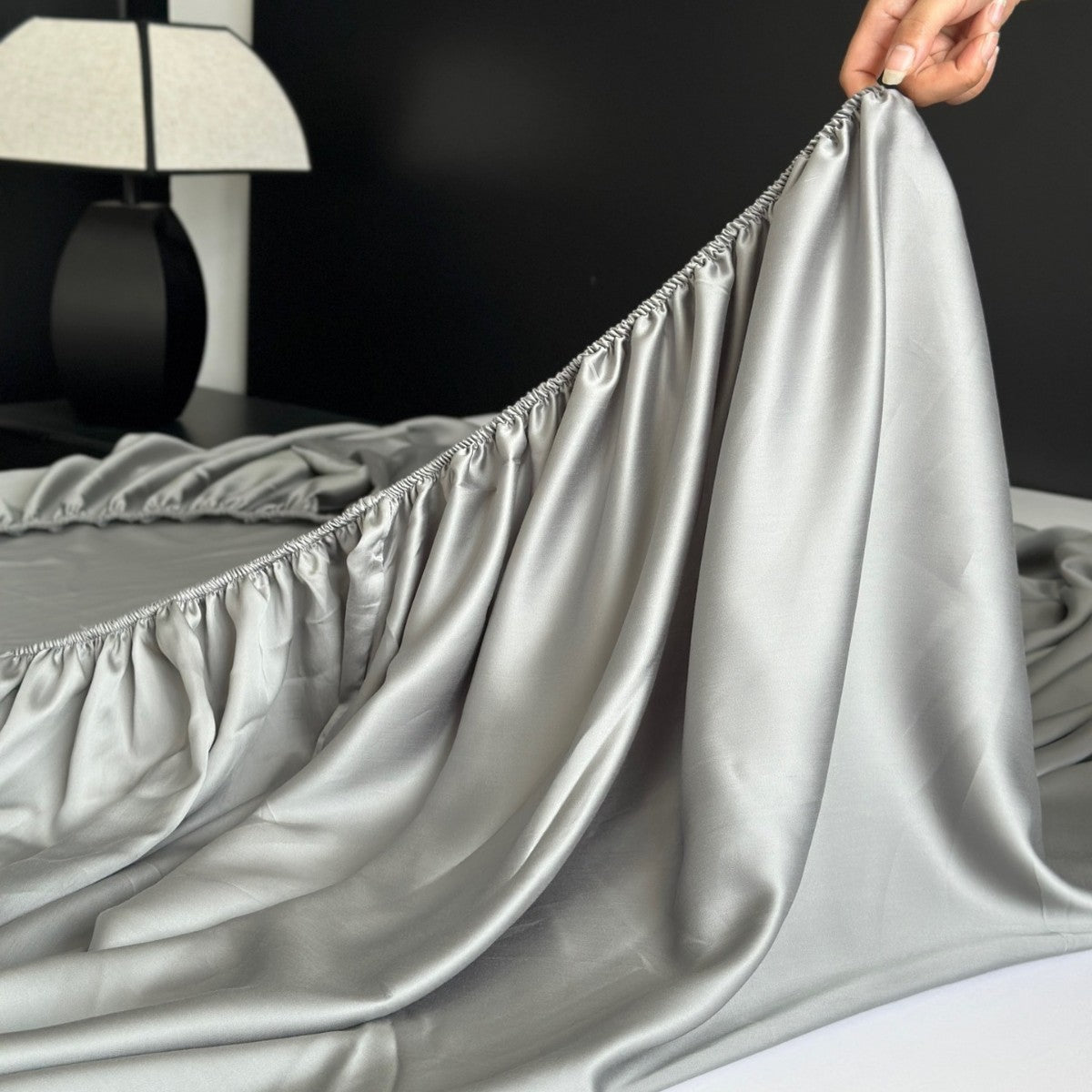 Summer simple cool ice silk bed sheet quilt cover(you416)