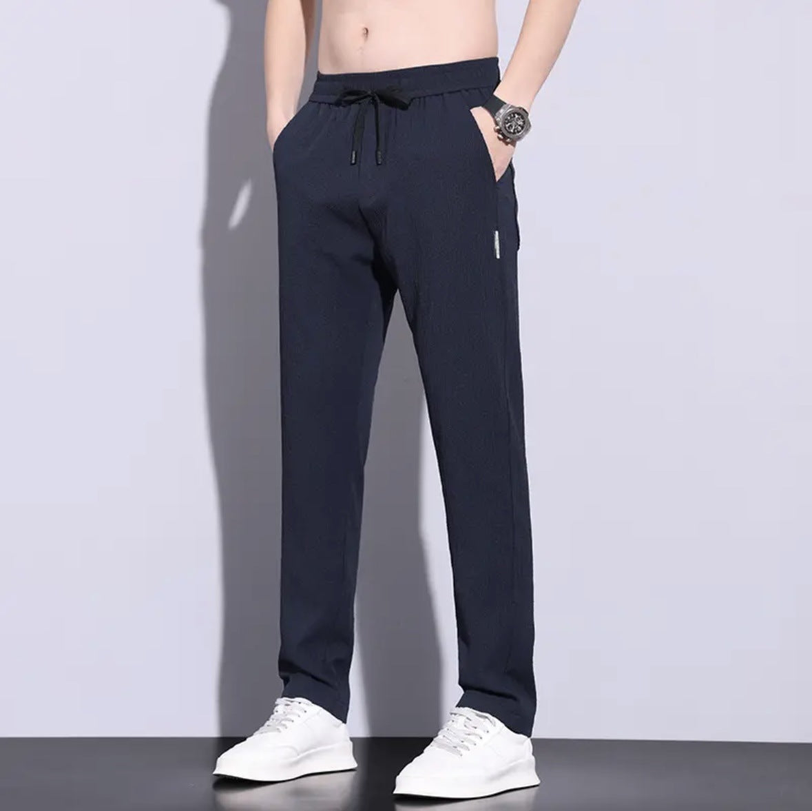 ah31-Men's summer thin straight casual pants