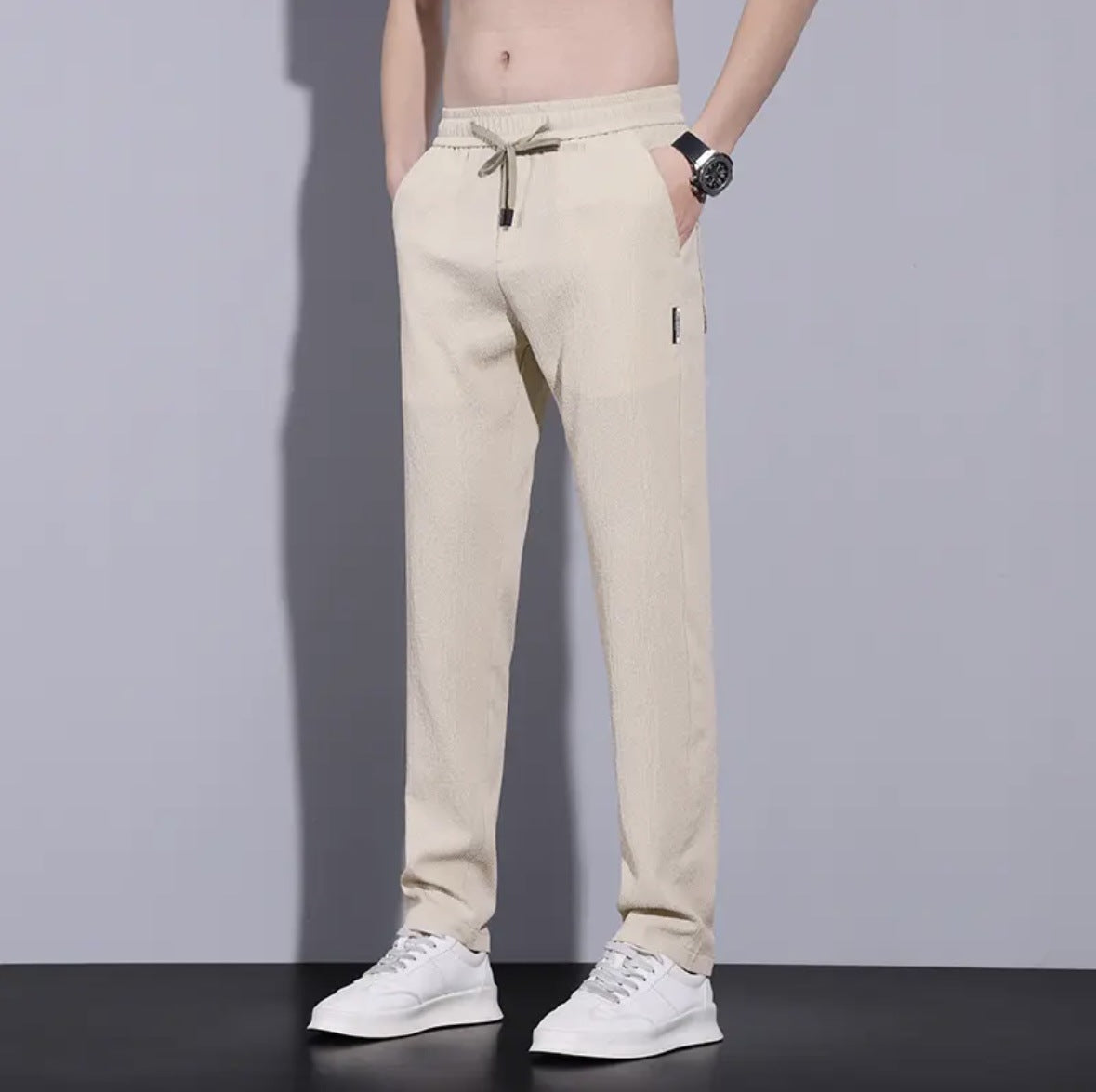 ah31-Men's summer thin straight casual pants