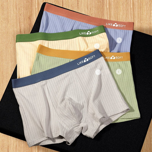 Men's trendy breathable cotton underwear(you419)