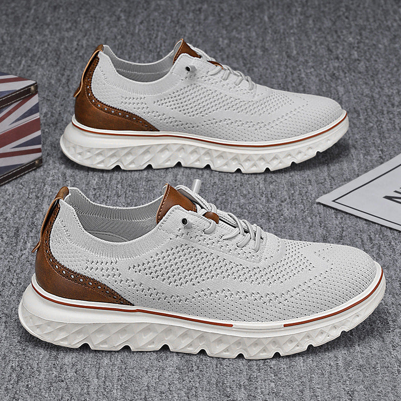 Men's mesh flyknit sneakers(you421)