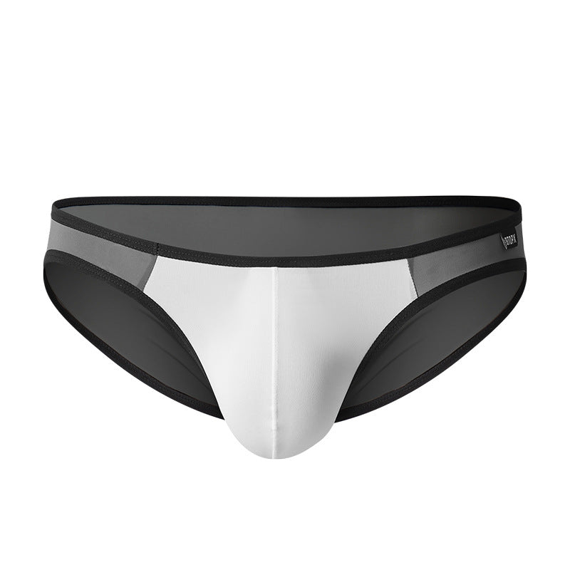 zd399-Men's thin ice silk breathable briefs