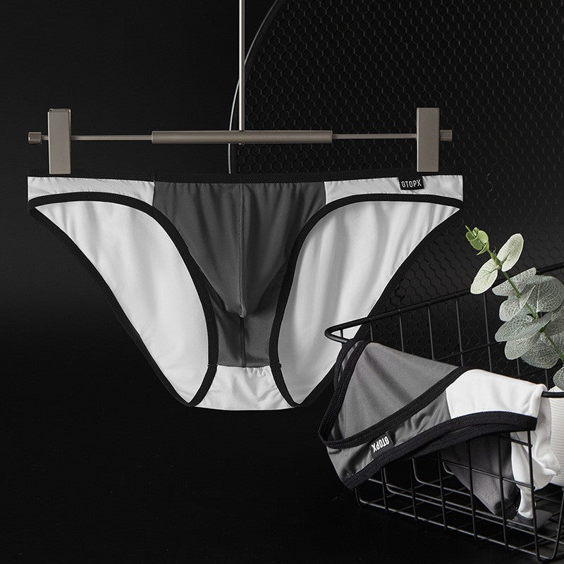 zd399-Men's thin ice silk breathable briefs