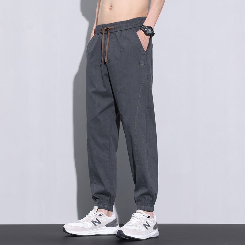 Men's summer thin fashion loose breathable casual pants