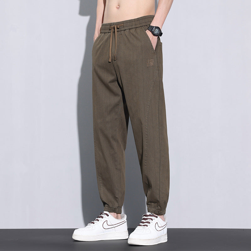 Men's summer thin fashion loose breathable casual pants