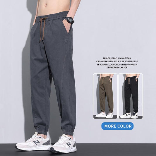 Men's summer thin fashion loose breathable casual pants
