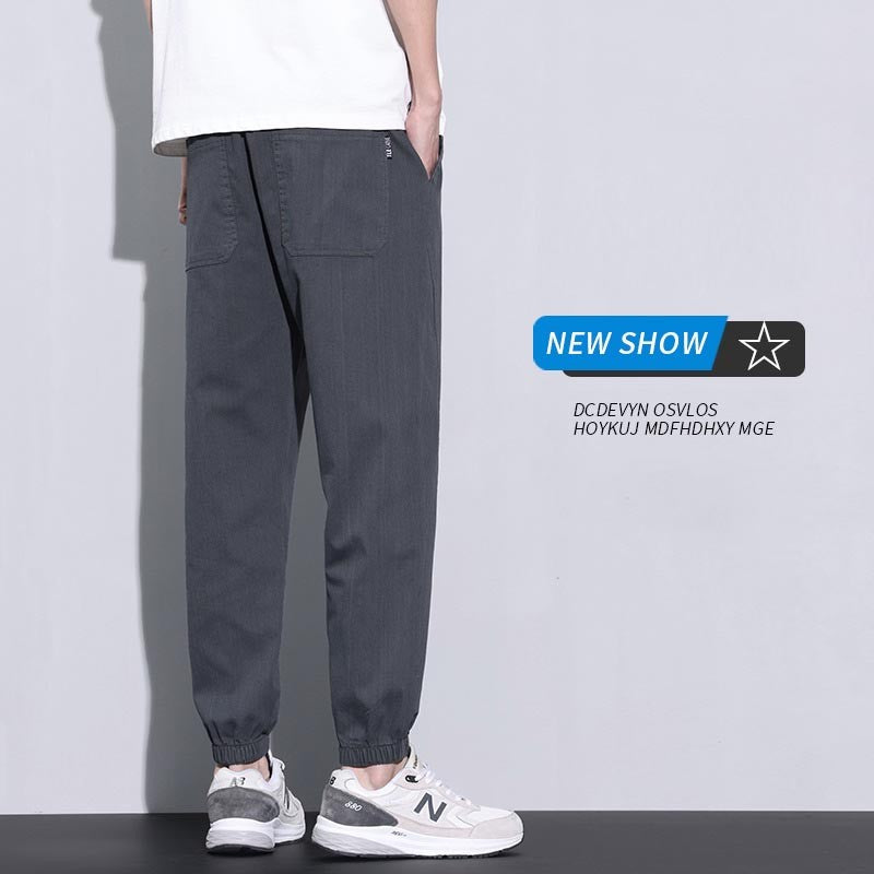 Men's summer thin fashion loose breathable casual pants