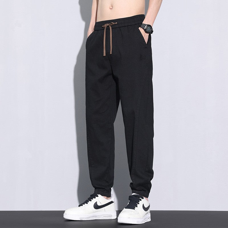Men's summer thin fashion loose breathable casual pants