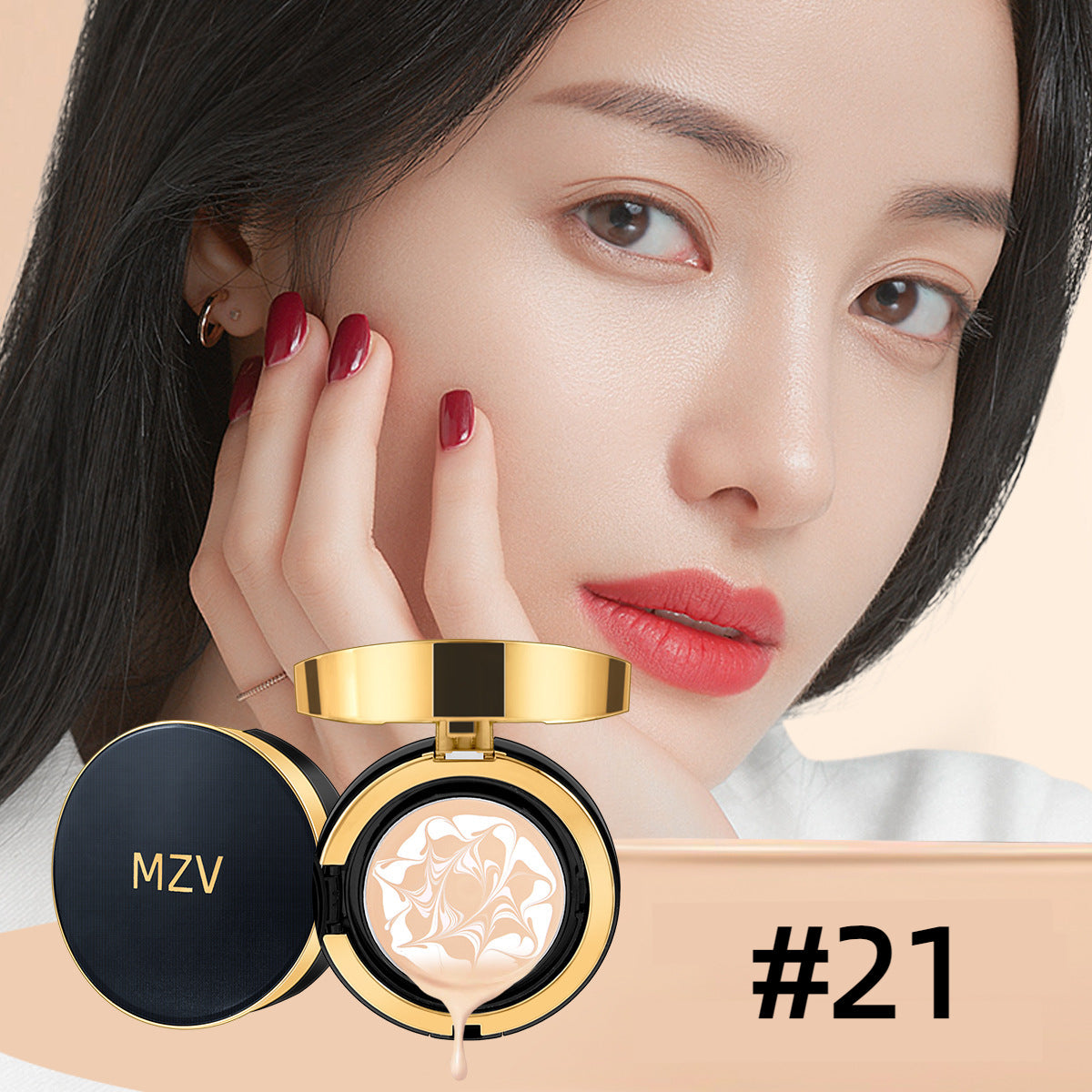 【مع هدية مجانية اليوم】Creamy BB cushion foundation