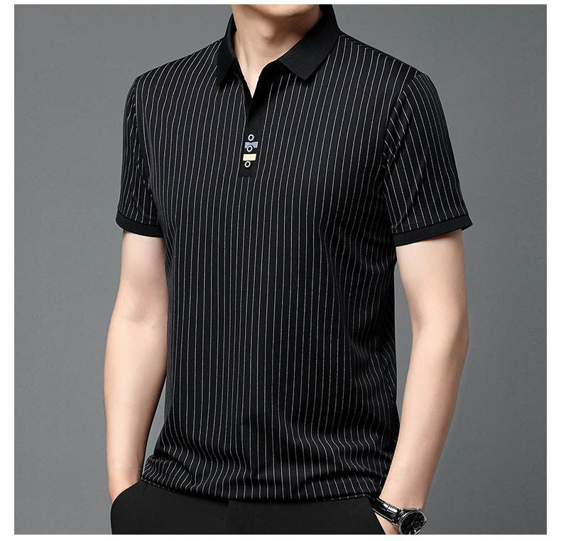 Men's Fashion Summer Striped Casual POLO Shirt(cmi225)