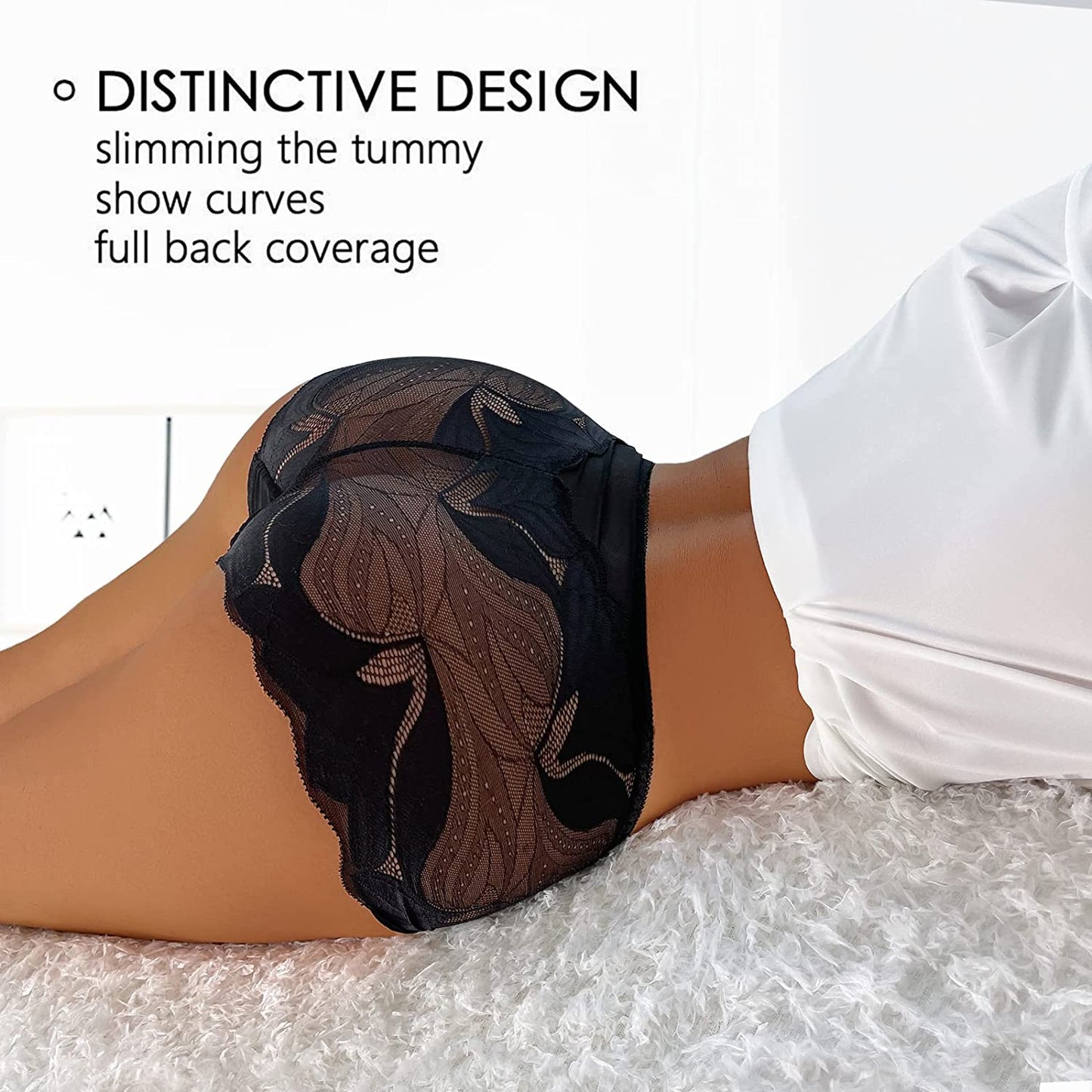 【علبة تحتوي على 7 سراويل داخلية نسائية】Women's silk lace panties