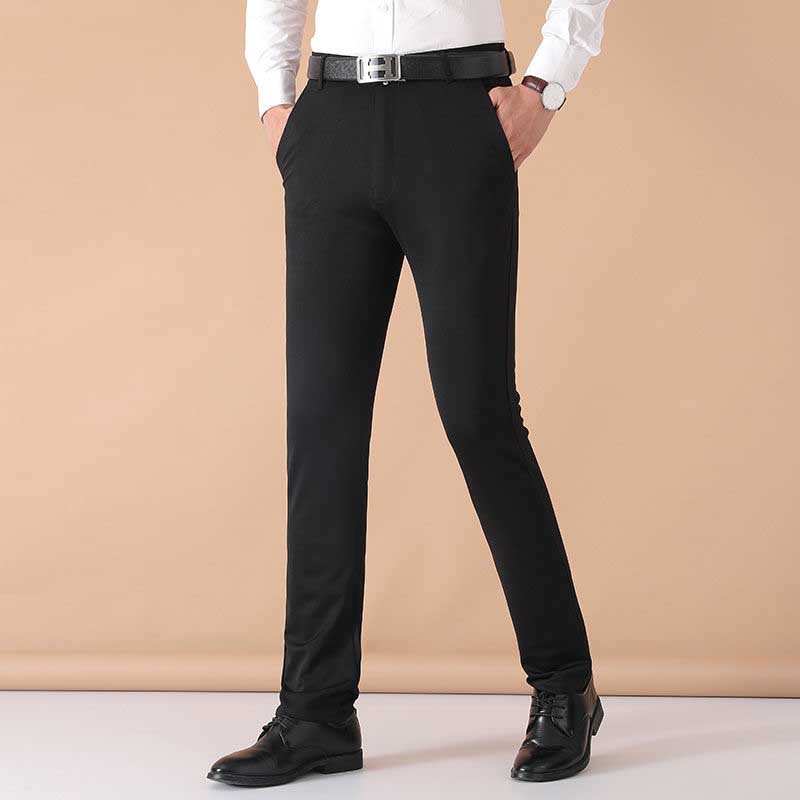 luu23-men's trousers summer thin slim fit elastic casual pants-buy 1 get 1 free!