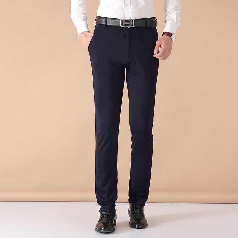 luu23-men's trousers summer thin slim fit elastic casual pants-buy 1 get 1 free!