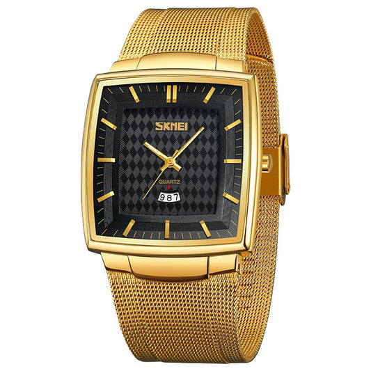 sk52-Fashion square personality men's quartz watch