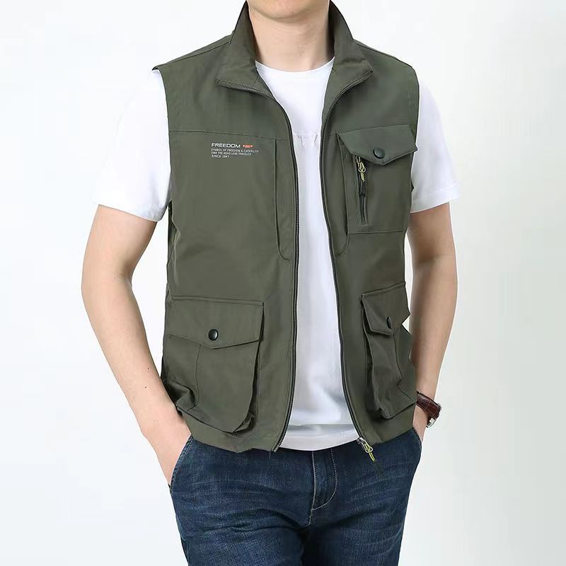 2025 Casual tooling young men's outdoor vest