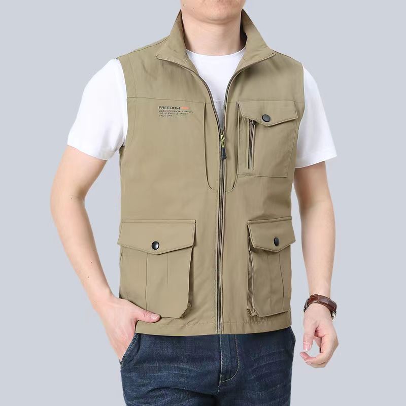 2025 Casual tooling young men's outdoor vest