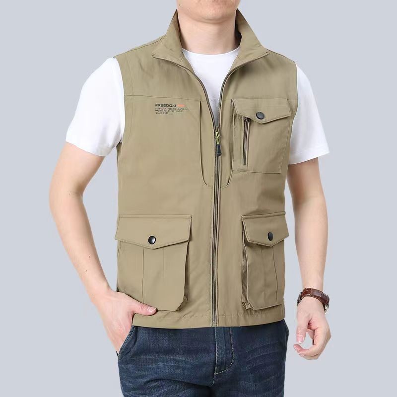 2025 Casual tooling young men's outdoor vest