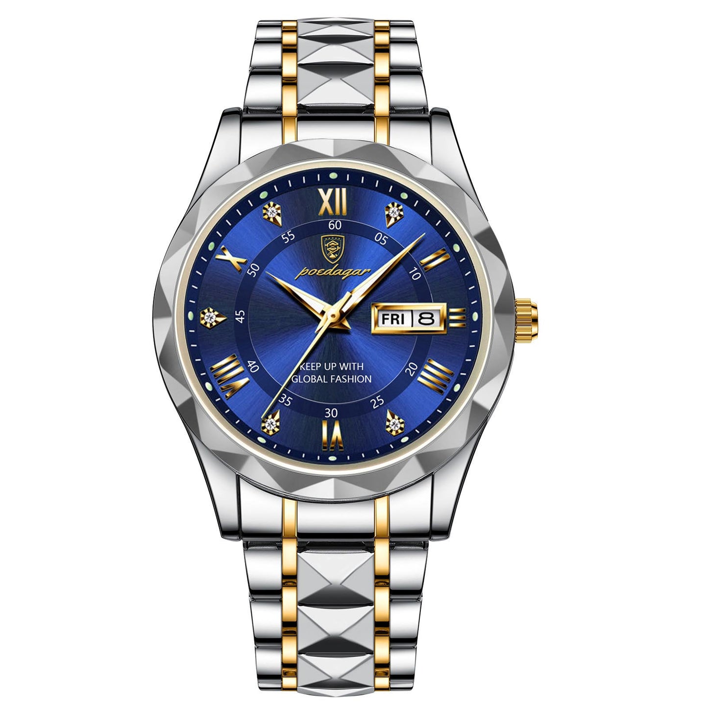 pm003-Men's Fashion Luxury Waterproof Luminous Watch