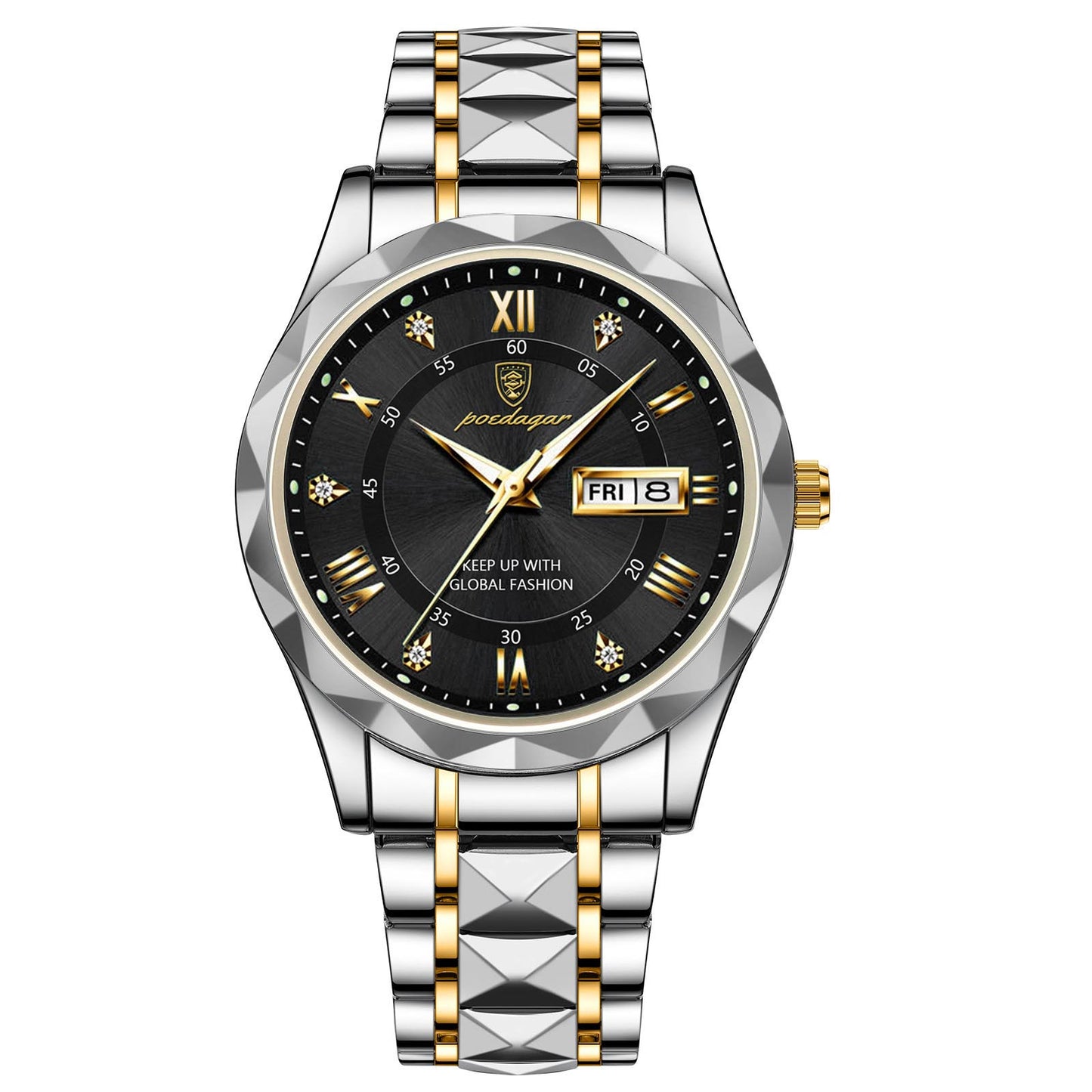 pm003-Men's Fashion Luxury Waterproof Luminous Watch