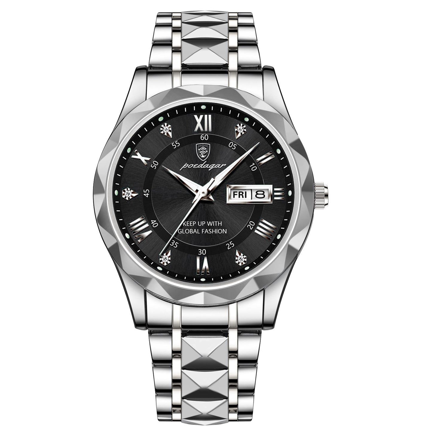 pm003-Men's Fashion Luxury Waterproof Luminous Watch